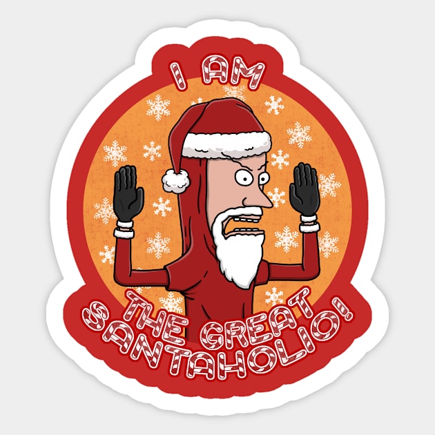 The Great Santaholio Sticker by bohsky